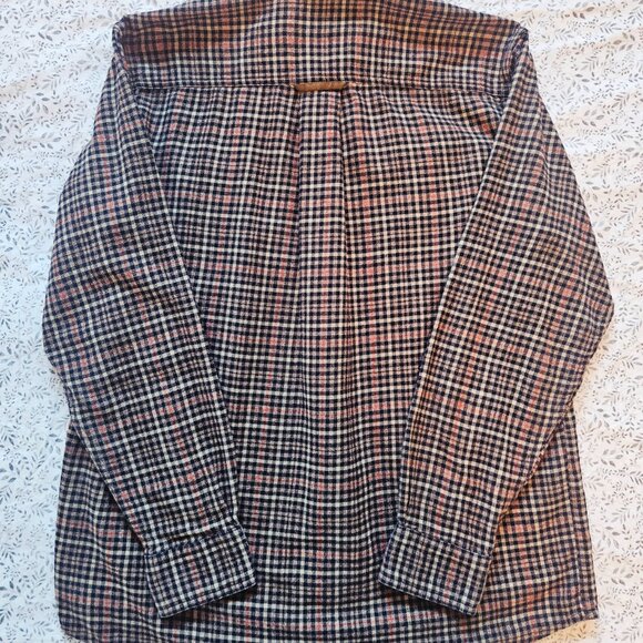 Orvis Men's Flannel Plaid Shirt Fairbanks Cotton Size M - Picture 3 of 10